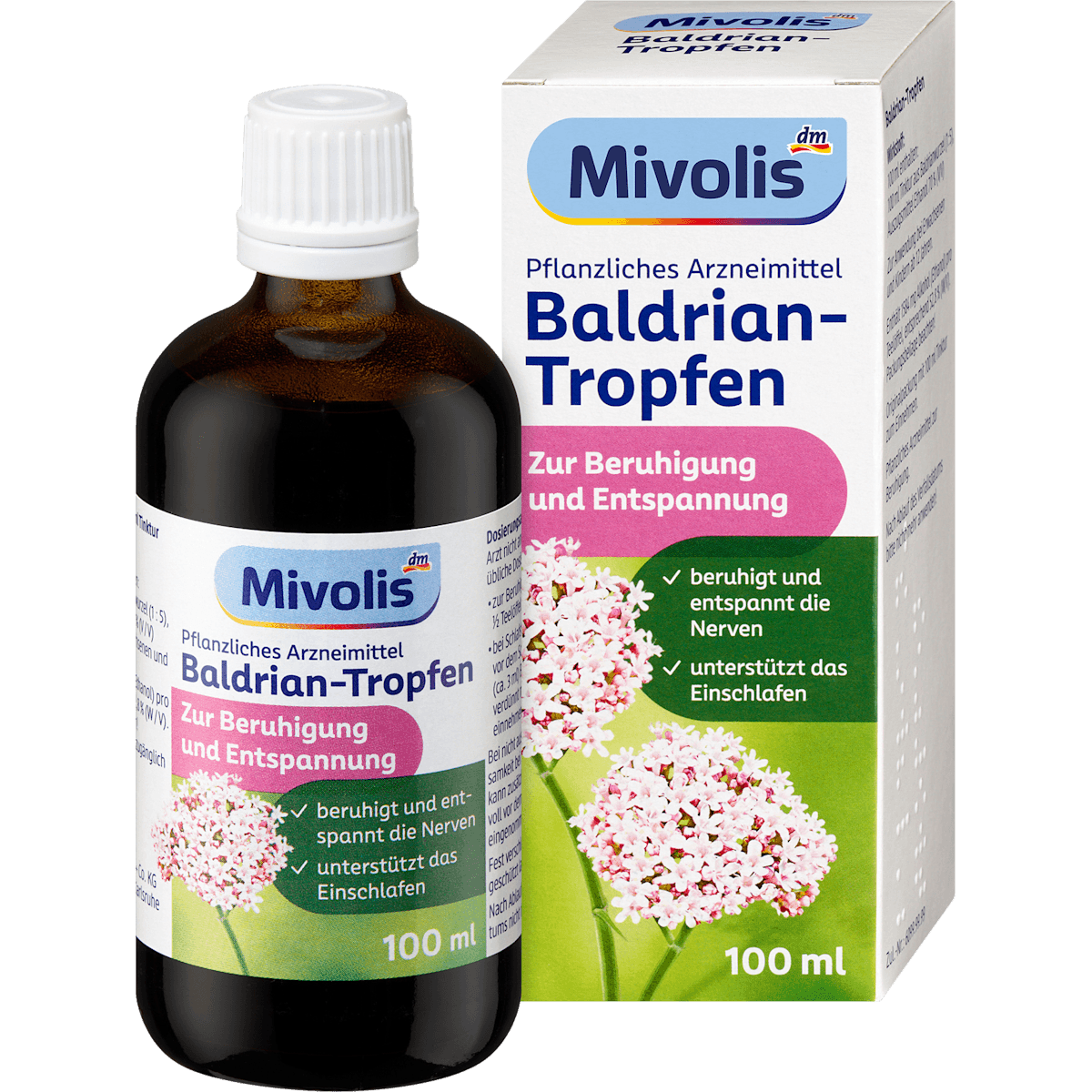 Mivolis gouttes de valériane 100 ml — produit allemand authentique au Maroc
