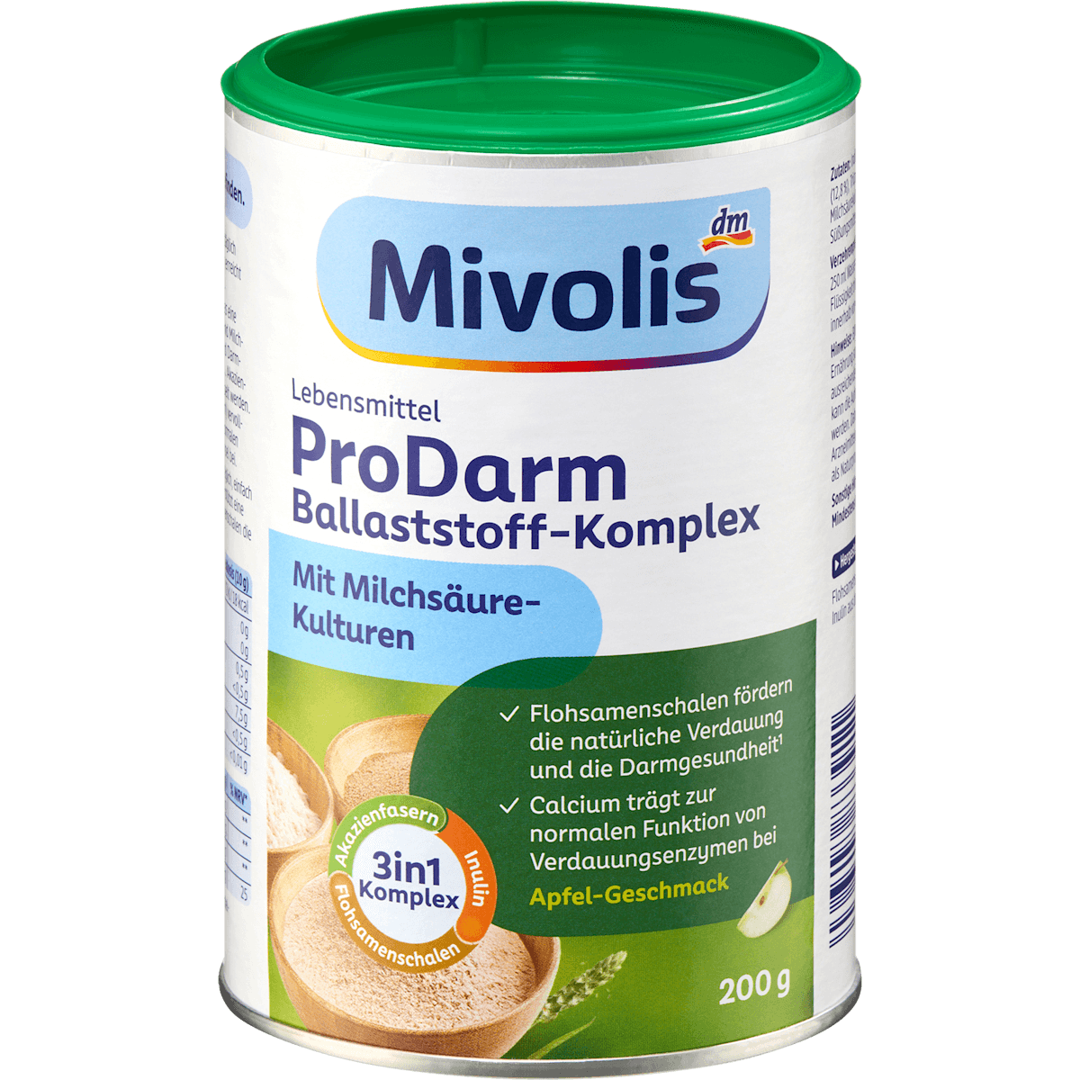 Mivolis ProDarm Ballaststoff-complexe poudre, 200 g — produit allemand authentique au Maroc