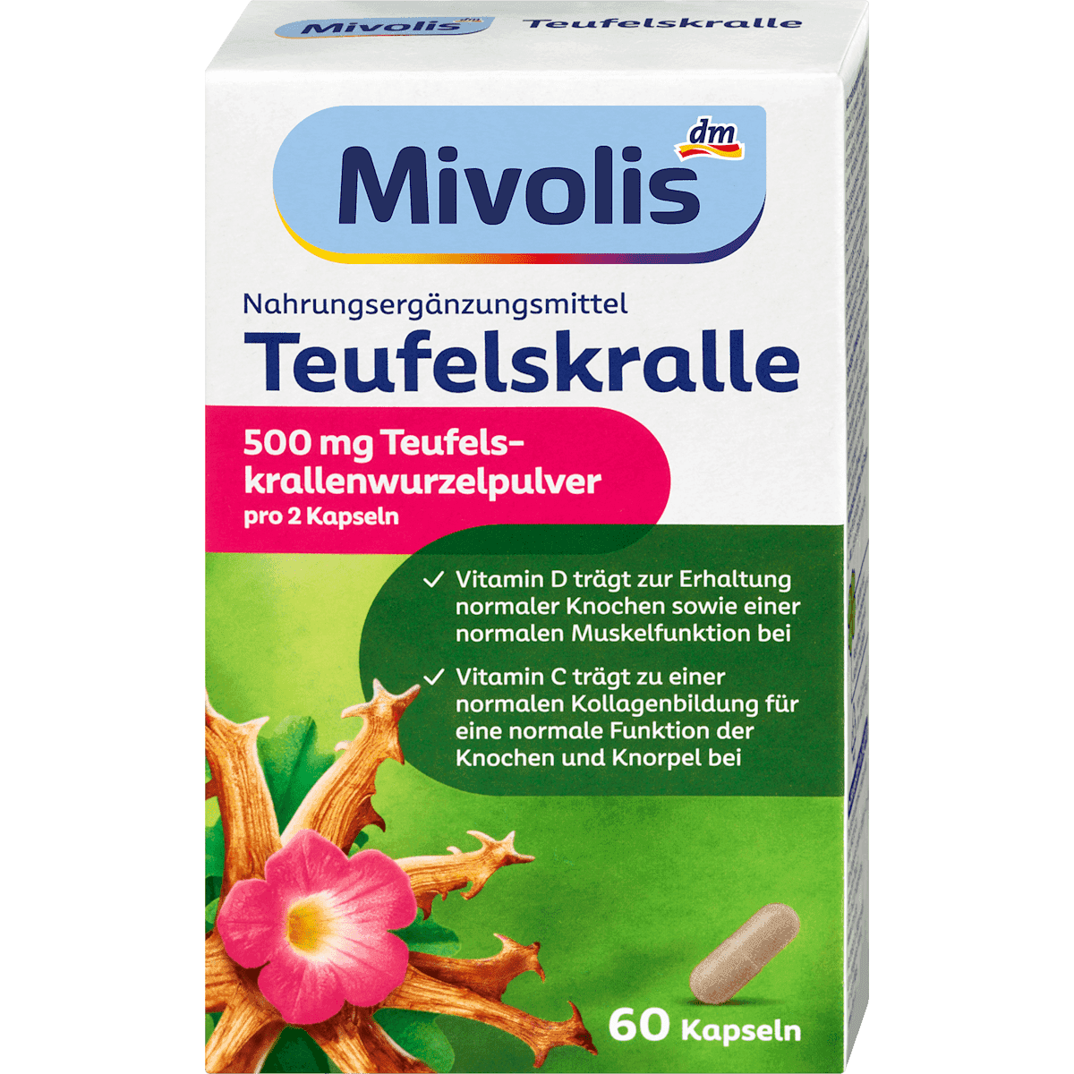 Mivolis griffe du diable 60 capsules 35 g — produit allemand authentique au Maroc