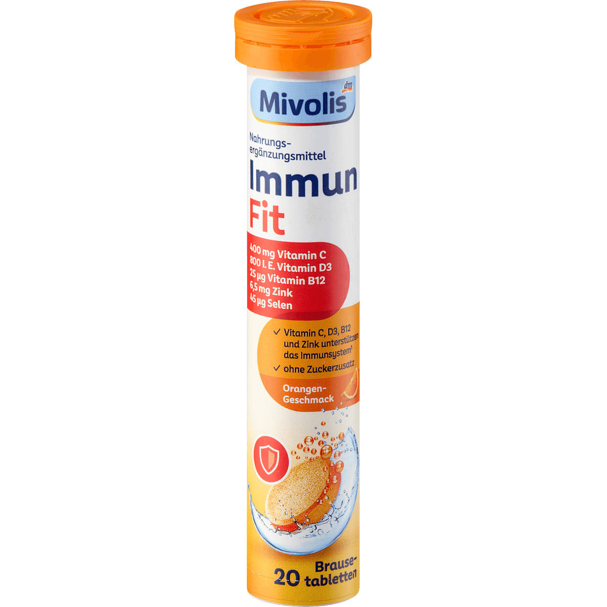 Mivolis Immuno Fit comprimés effervescents 20St, 80 g — produit allemand authentique au Maroc