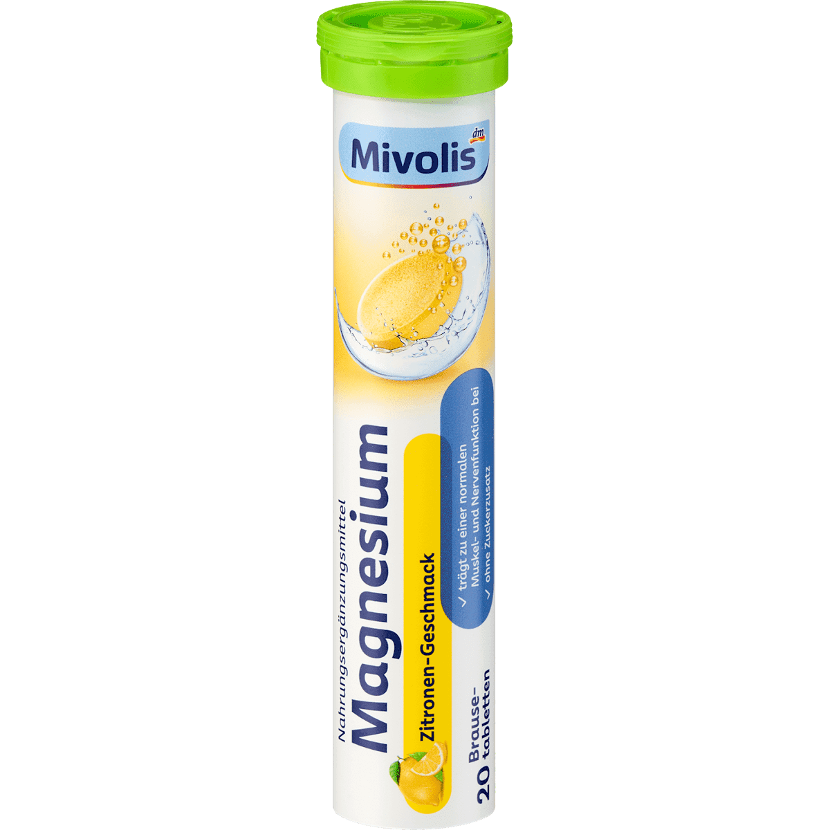 Mivolis Magnésium comprimés effervescents 20 pièces, 82 g — منتج ألماني أصلي في المغرب