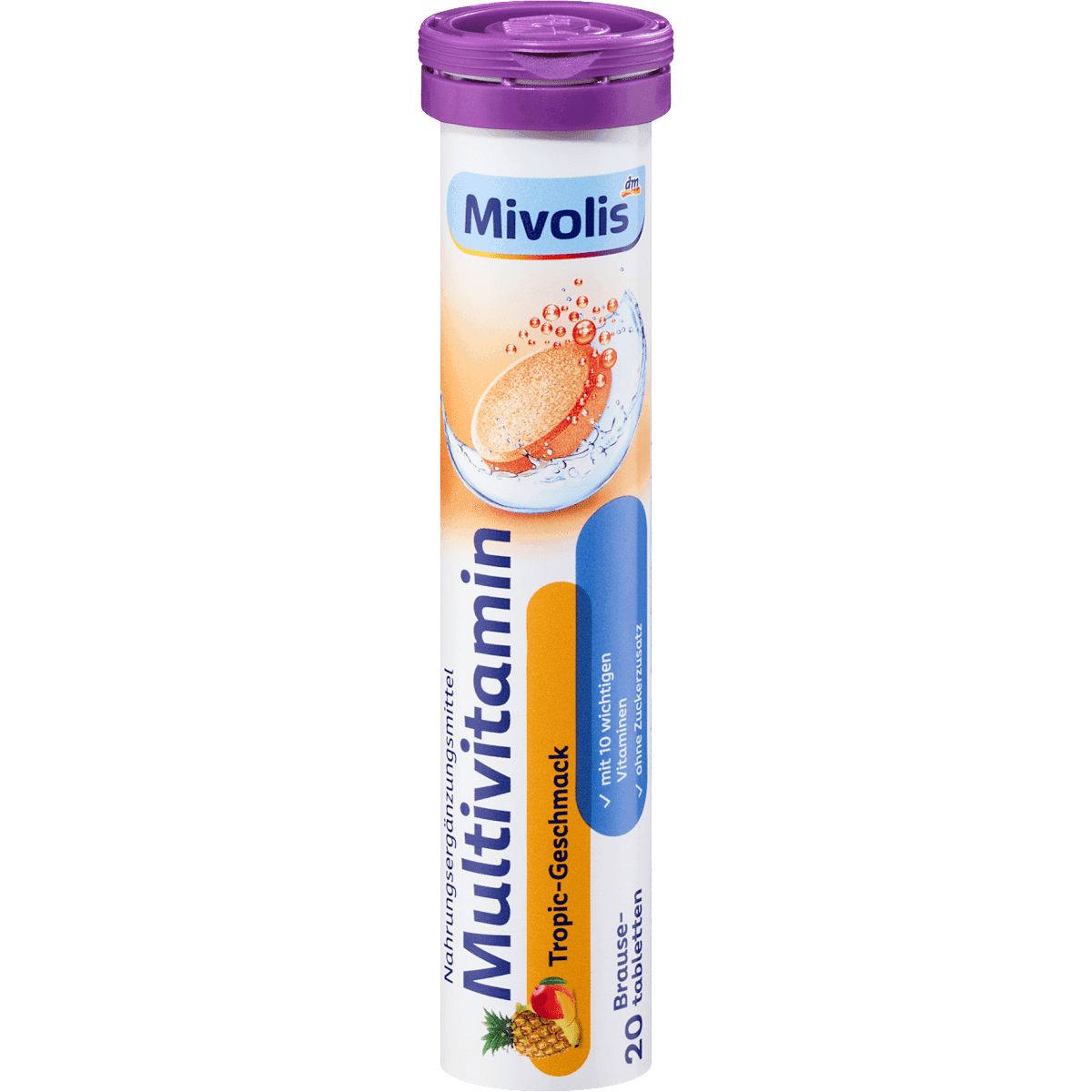 Mivolis Multivitamin comprimés effervescents 20 pièces, 20 pièces — منتج ألماني أصلي في المغرب