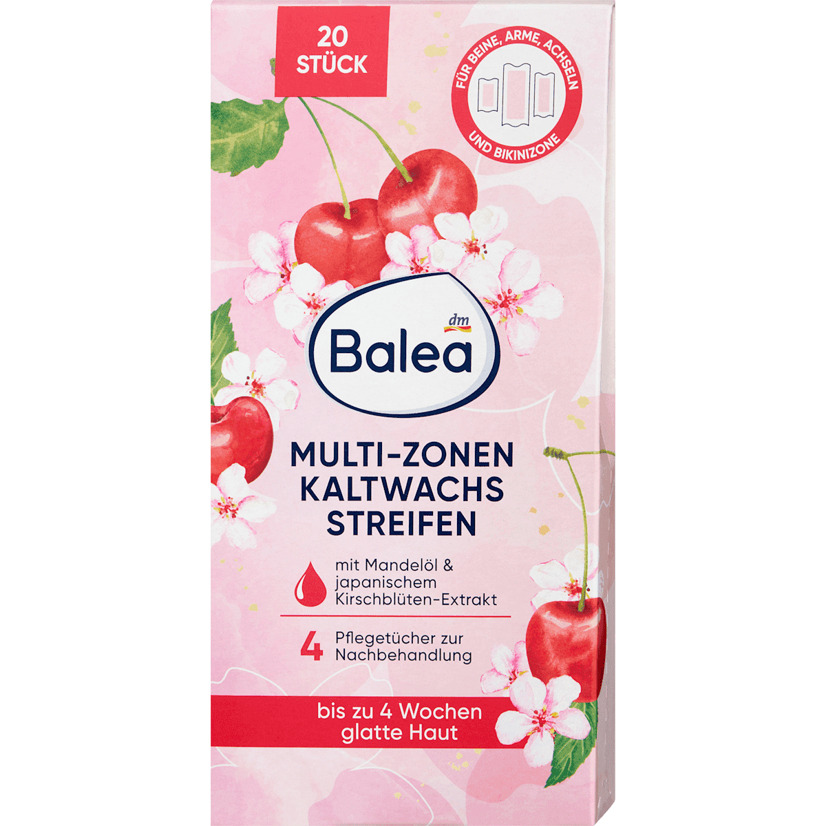 Balea Bandes de cire froide Multi-Zonen, 20 pièces — produit allemand authentique au Maroc