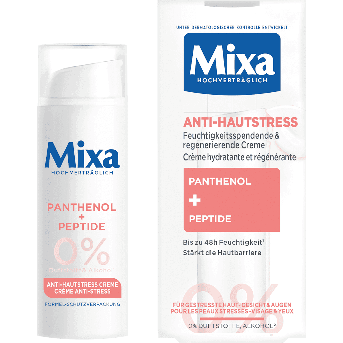 Mixa Crème hydratante visage anti-stress cutané, 50 ml — produit allemand authentique au Maroc