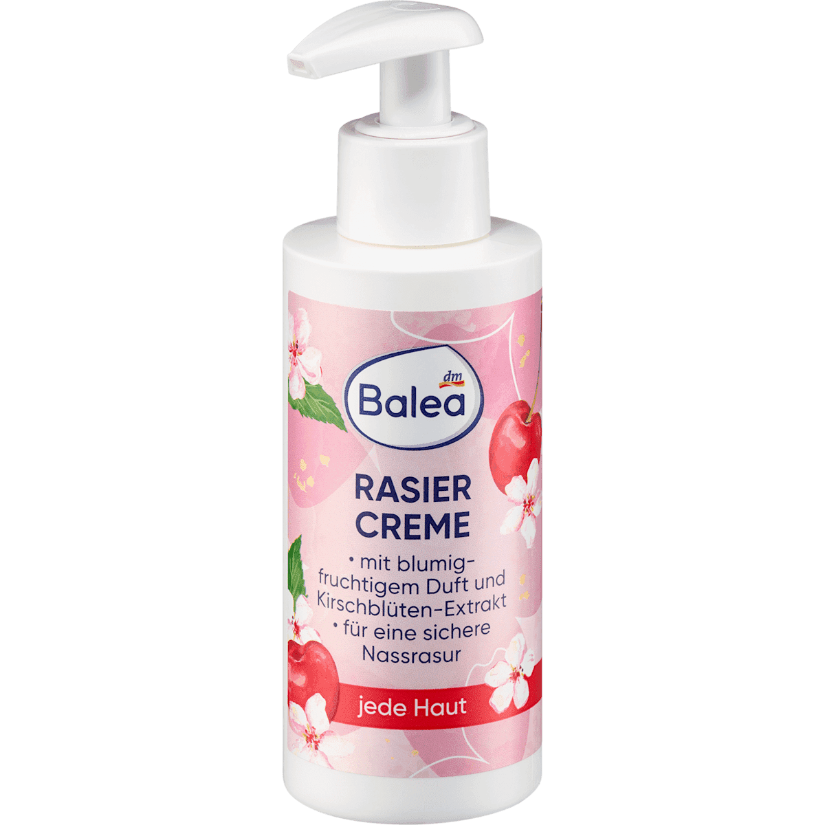Balea shaving cream with extrait cherry blossom, 150 ml — authentic German product in Morocco