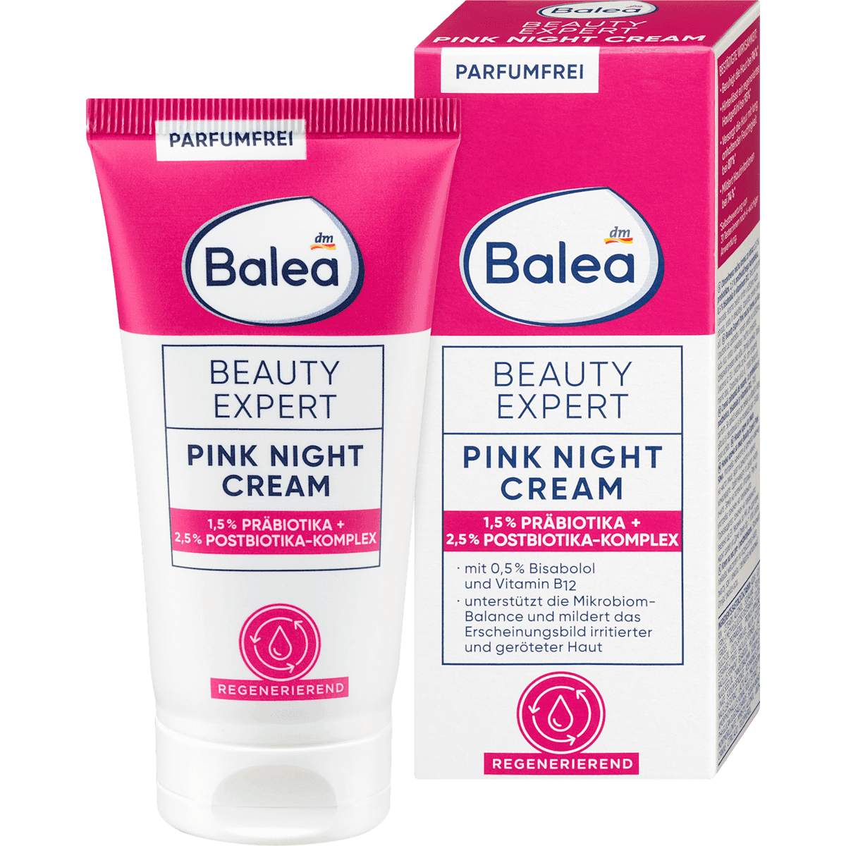 Balea crème de nuit Beauty Expert Pink Night, 50 ml — منتج ألماني أصلي في المغرب