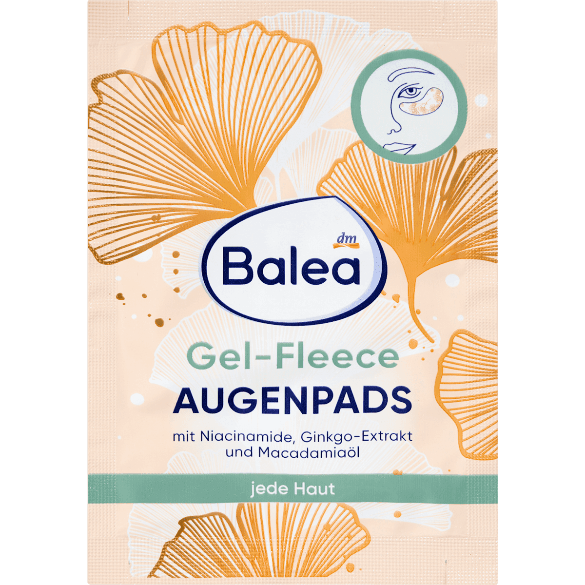 Balea Patchs yeux gel-tissu 1 paire 2 pièces — produit allemand authentique au Maroc