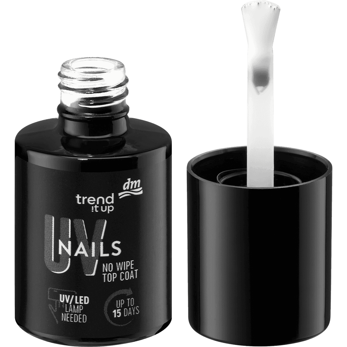 trend !t up vernis UV top coat No Wipe 9 ml — produit allemand authentique au Maroc