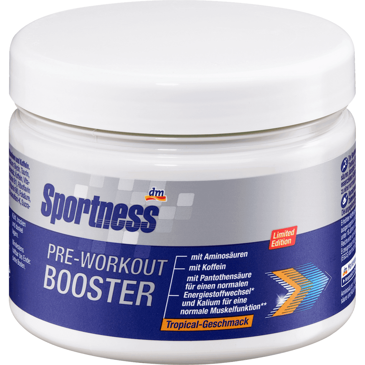 Sportness Pre-Workout Booster tropical 290 g — authentic German product in Morocco
