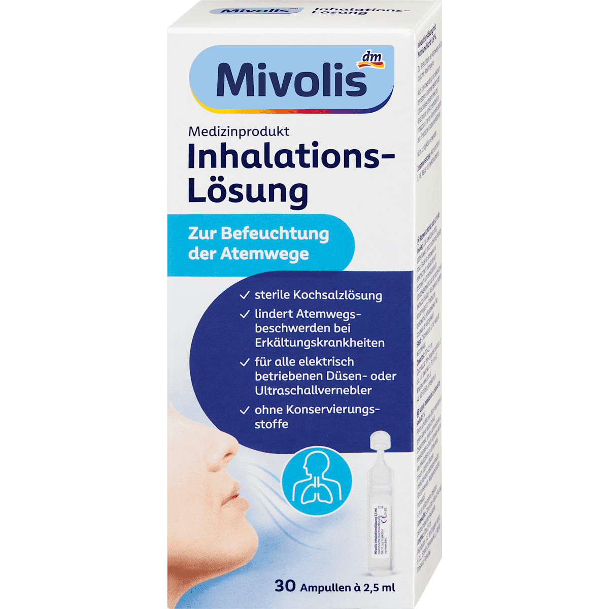 Mivolis Solution pour inhalation 30 pièces 75 ml — produit allemand authentique au Maroc