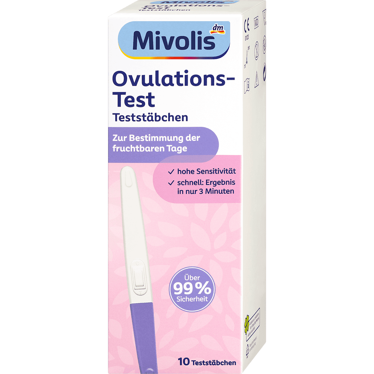 Mivolis Test d'ovulation bandelettes 10 pièces — produit allemand authentique au Maroc