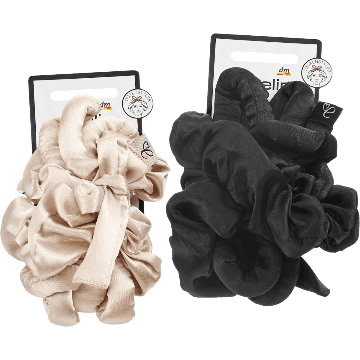 ebelin Outil à boucles fin 3 pcs noir/crème 1 pièce — produit allemand authentique au Maroc