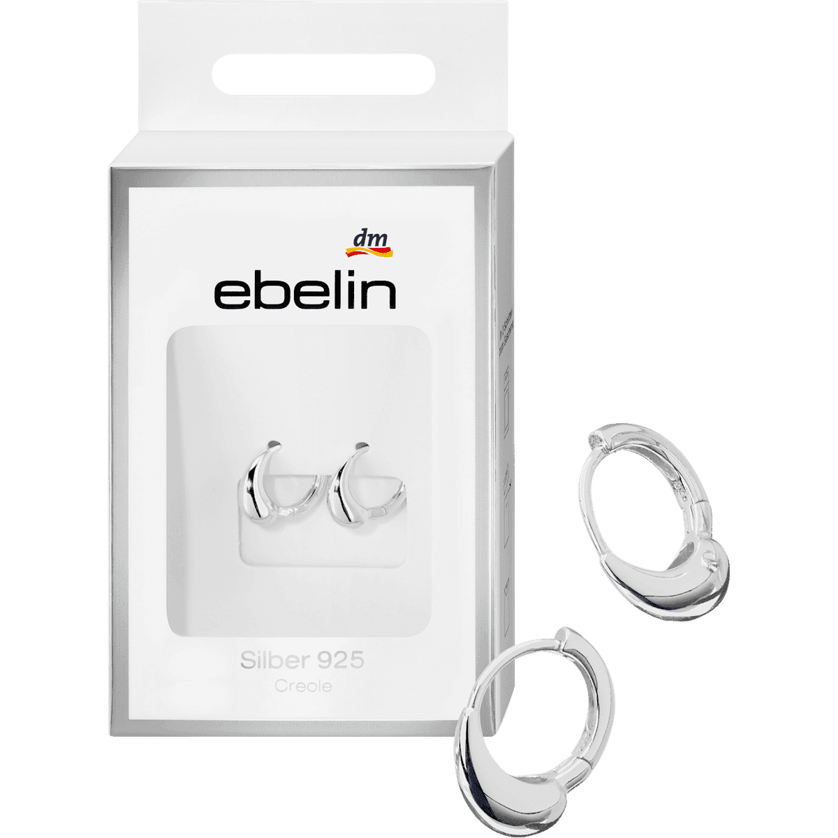 ebelin Créoles argent 925 forme goutte 2 pièces — produit allemand authentique au Maroc