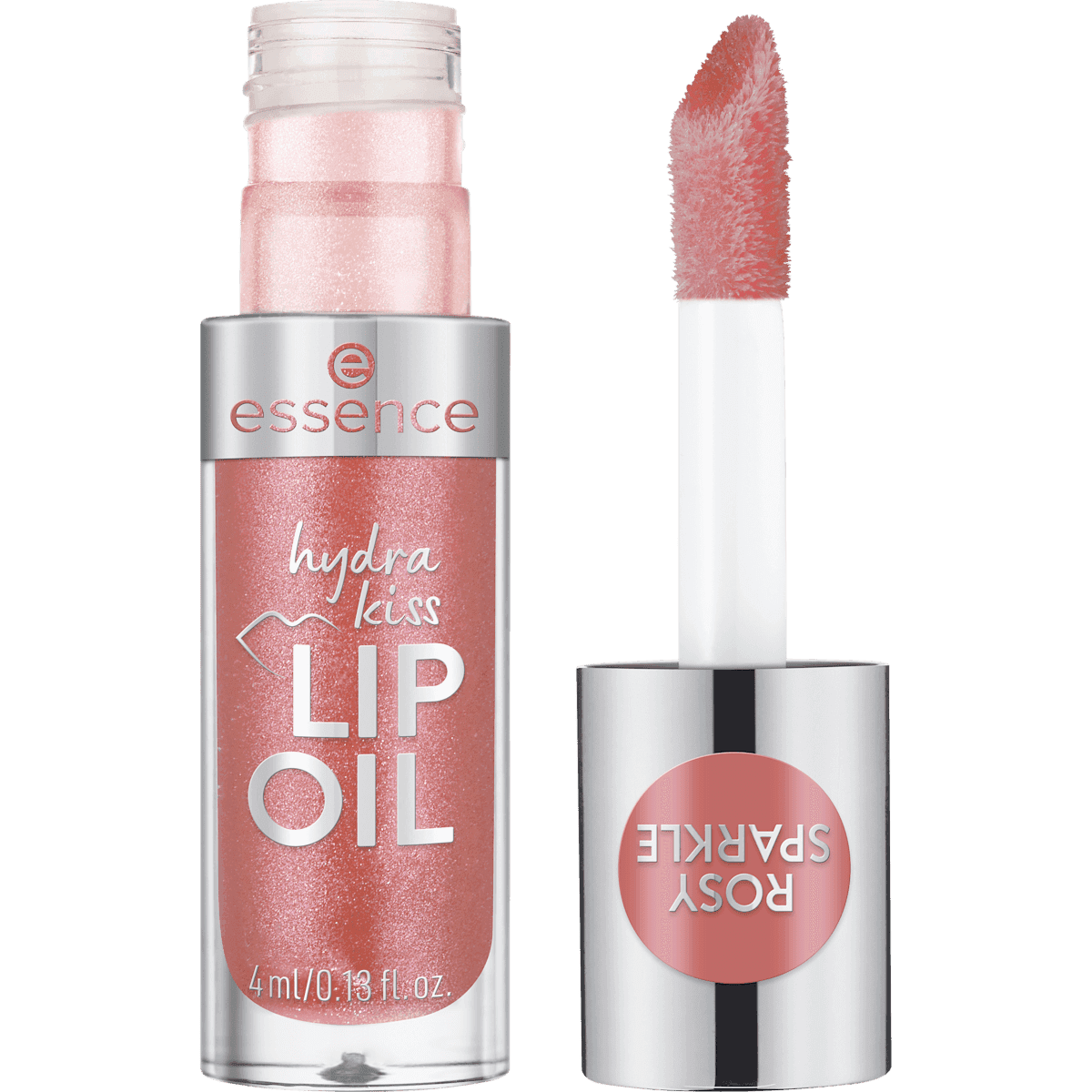 essence Huile à lèvres Hydra Kiss 11 Rosy Sparkle, 4 ml — produit allemand authentique au Maroc