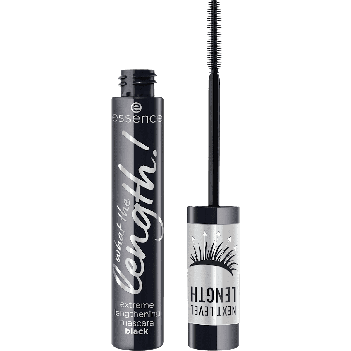 essence Mascara What The Length! Extreme Lengthening 01 Black, 10 ml — authentic German product in Morocco