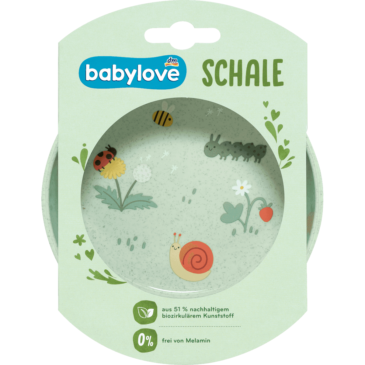 babylove Bol à bouillie vert animaux du jardin 1 pc — produit allemand authentique au Maroc