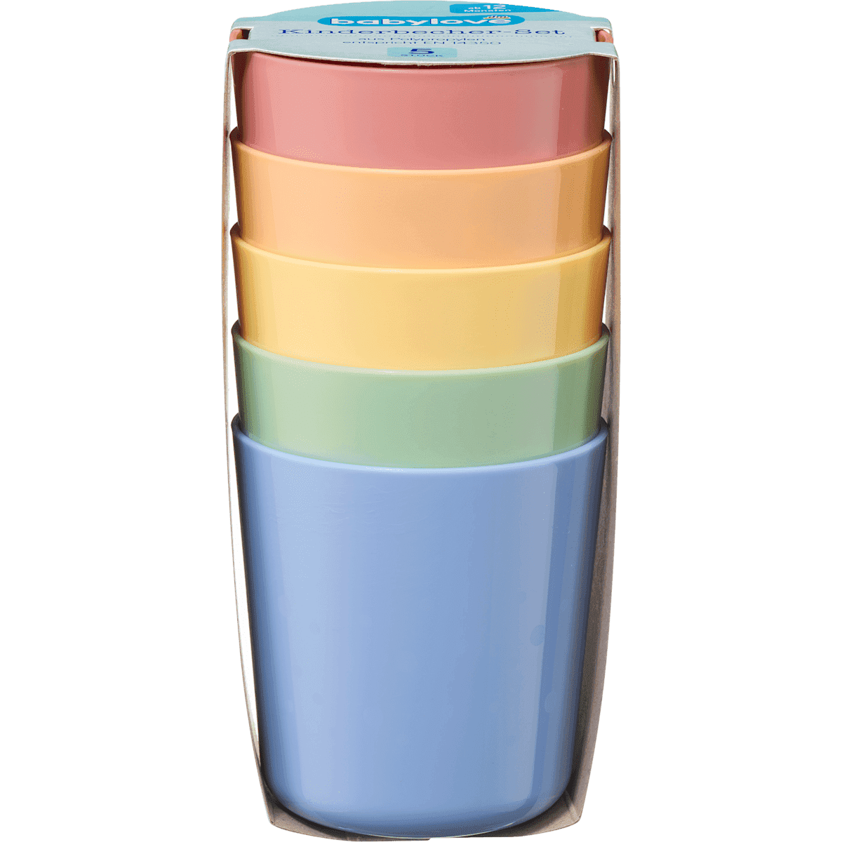 babylove Trinkbecher multicolore, 5 pièces — produit allemand authentique au Maroc
