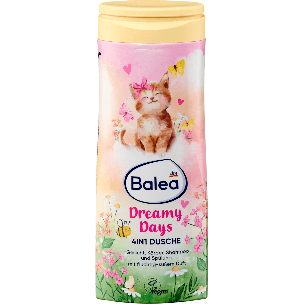 Balea Enfant Gel douche visage corps shampooing 4en1 Dreamy Days, 300 ml — produit allemand authentique au Maroc