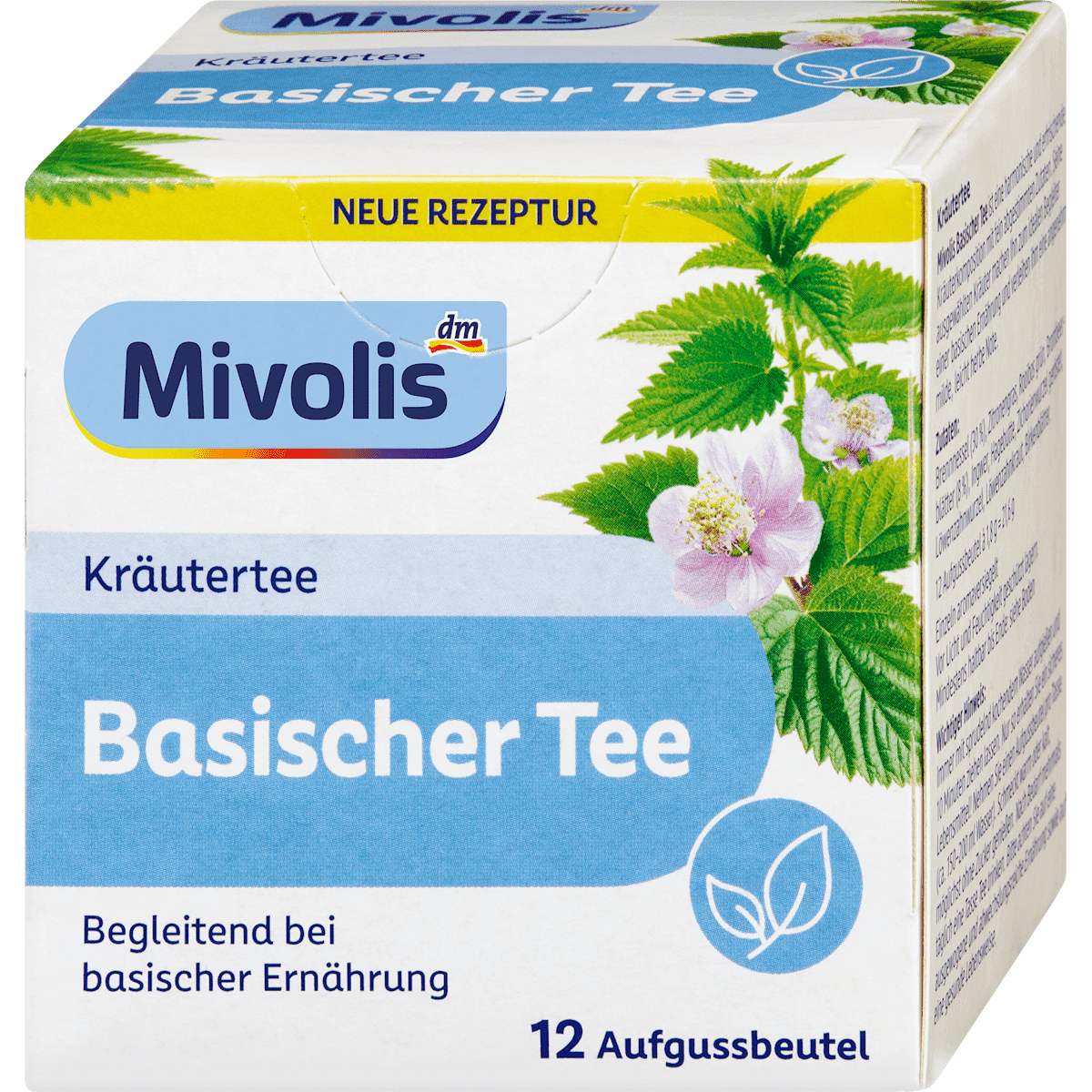 Mivolis Tisane, tisane alcaline (12 sachets), 21,6 g — produit allemand authentique au Maroc