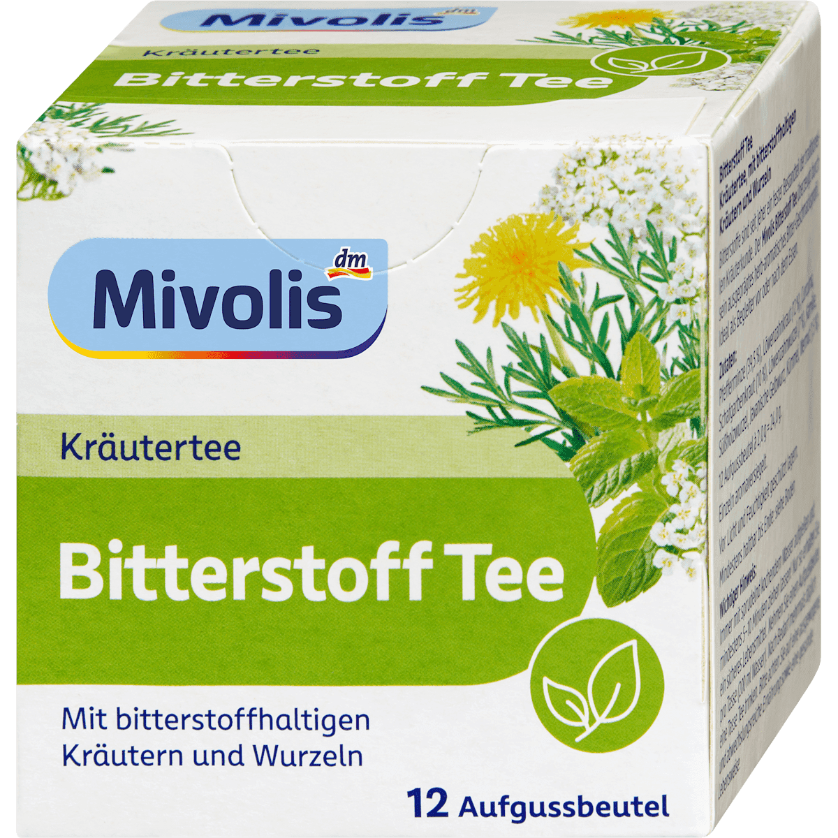 Mivolis Tisane, tisane aux plantes amères (12 sachets), 24 g — produit allemand authentique au Maroc