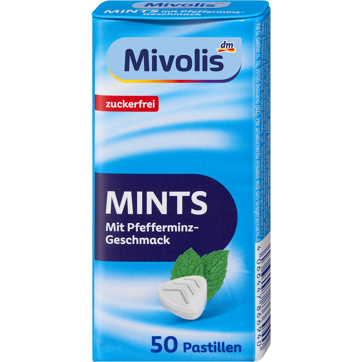 Mivolis pastilles, Mints Pfefferminze, 35 g — produit allemand authentique au Maroc