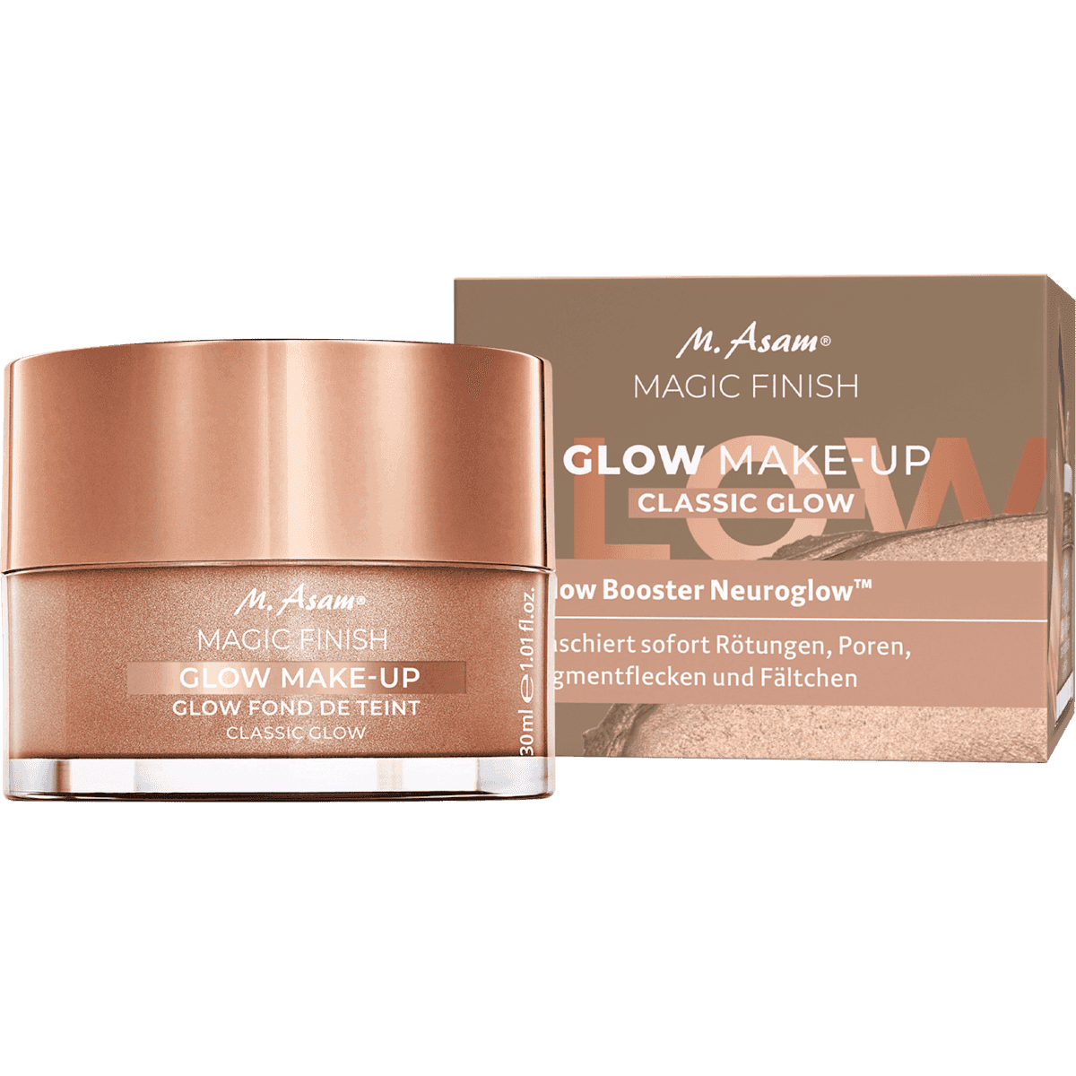 M. Asam Foundation Glow Make-Up Classic Glow, 30 ml — منتج ألماني أصلي في المغرب