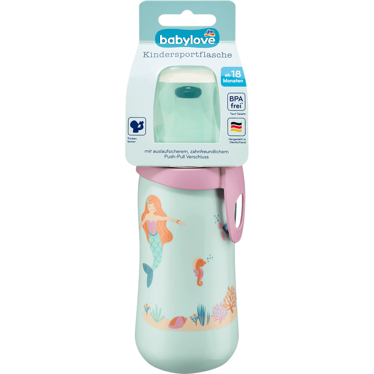 babylove Gourde Enfant vert menthe, 330 ml, 1 pièce — produit allemand authentique au Maroc