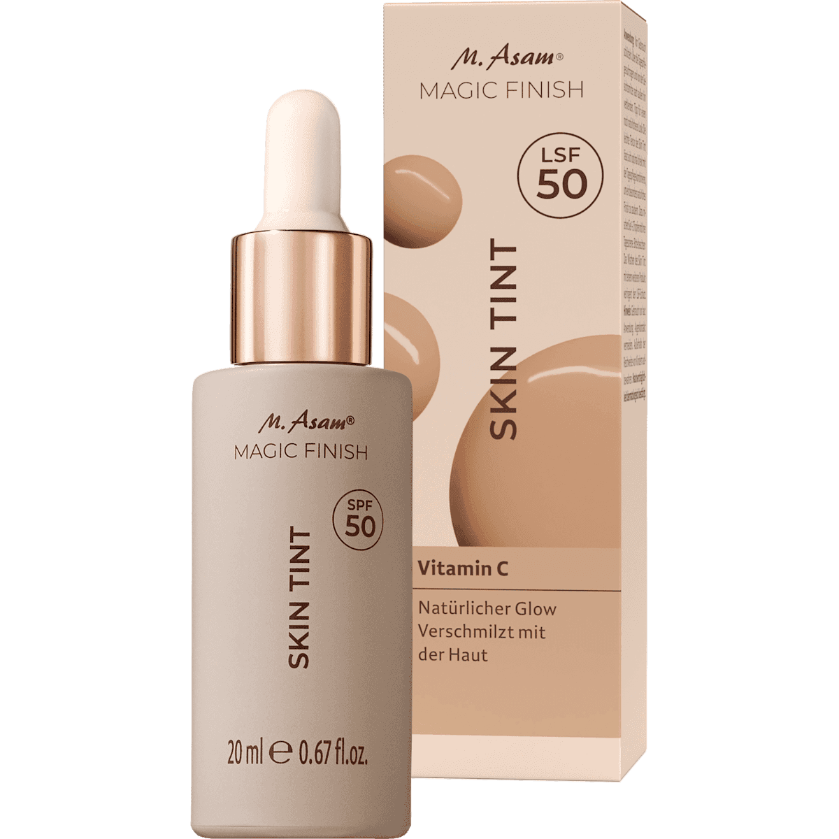 M. Asam Foundation Skin Tint Warm Sand, 20 ml — منتج ألماني أصلي في المغرب