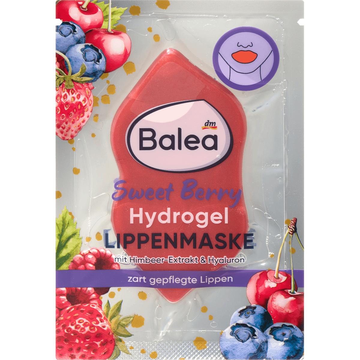 Balea Mask lips Hydrogel Sweet Berry, 1 pc — authentic German product in Morocco