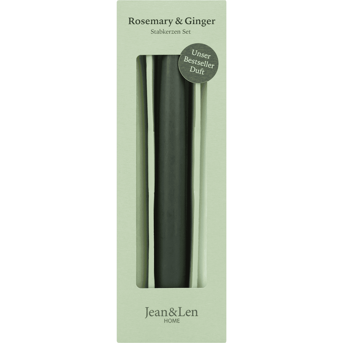 Jean&Len Bougies longues-Set, Rosemary & Ginger (ca.20x2,2 cm), 3 pièces — produit allemand authentique au Maroc