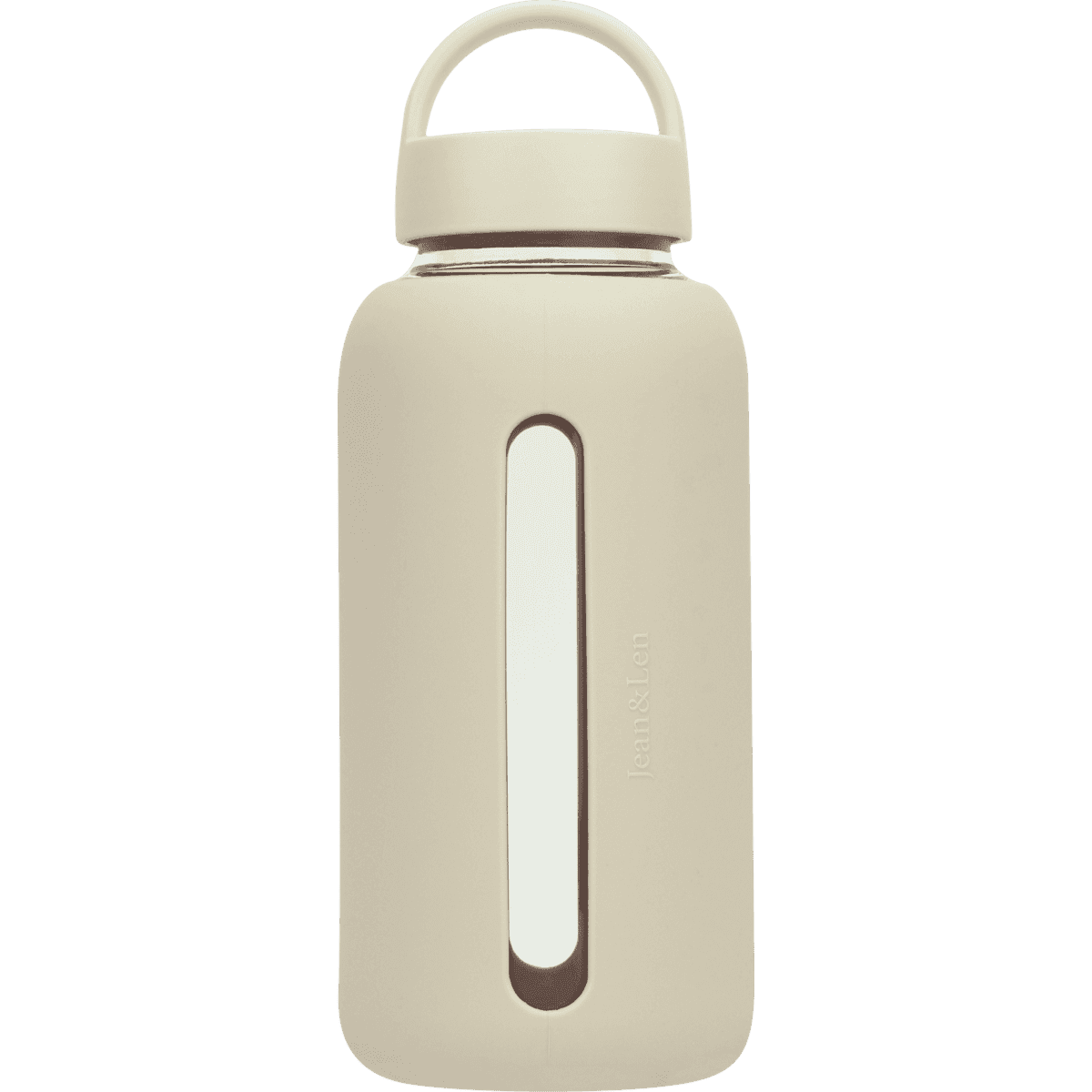 Jean&Len Gourde en verre/silicone, greige (800 ml), 1 pièce — produit allemand authentique au Maroc