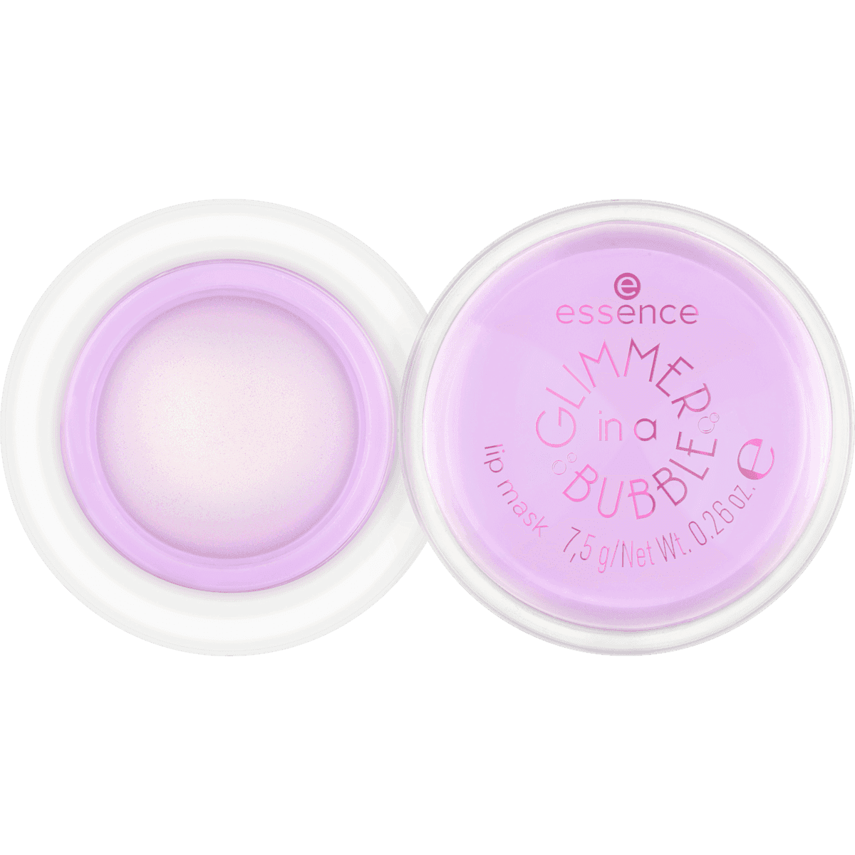 essence Masque lèvres Glimmer In A Bubble 01 Kiss In A Bubble, 7,5 g — produit allemand authentique au Maroc