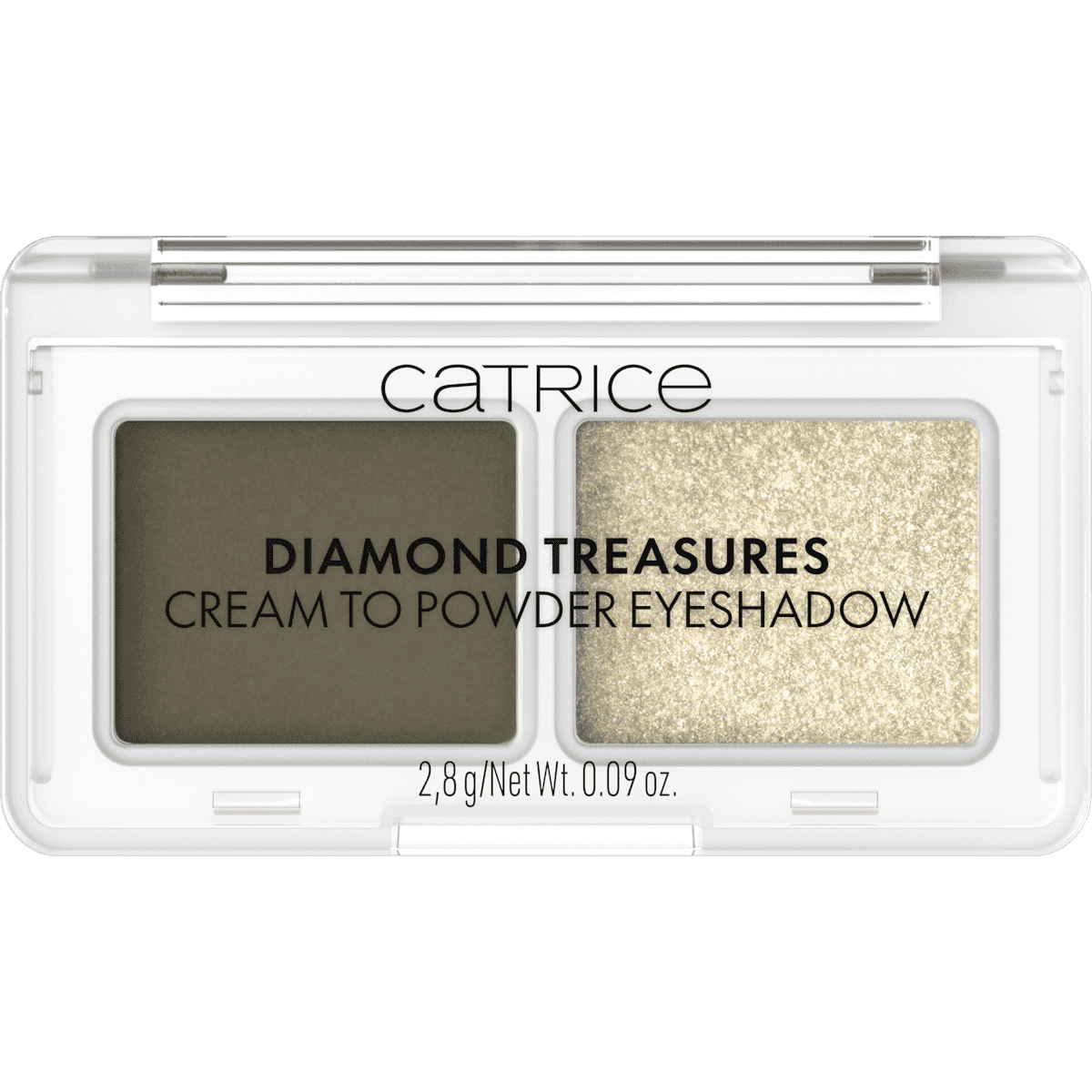 CATRICE Fard à paupières Diamond Treasures Cream to Powder 040 Olive Twinkle, 2,8 g — produit allemand authentique au Maroc
