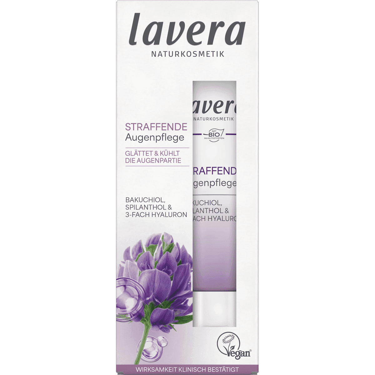 lavera NATURKOSMETIK Crème contour des yeux raffermissante, 15 ml — produit allemand authentique au Maroc