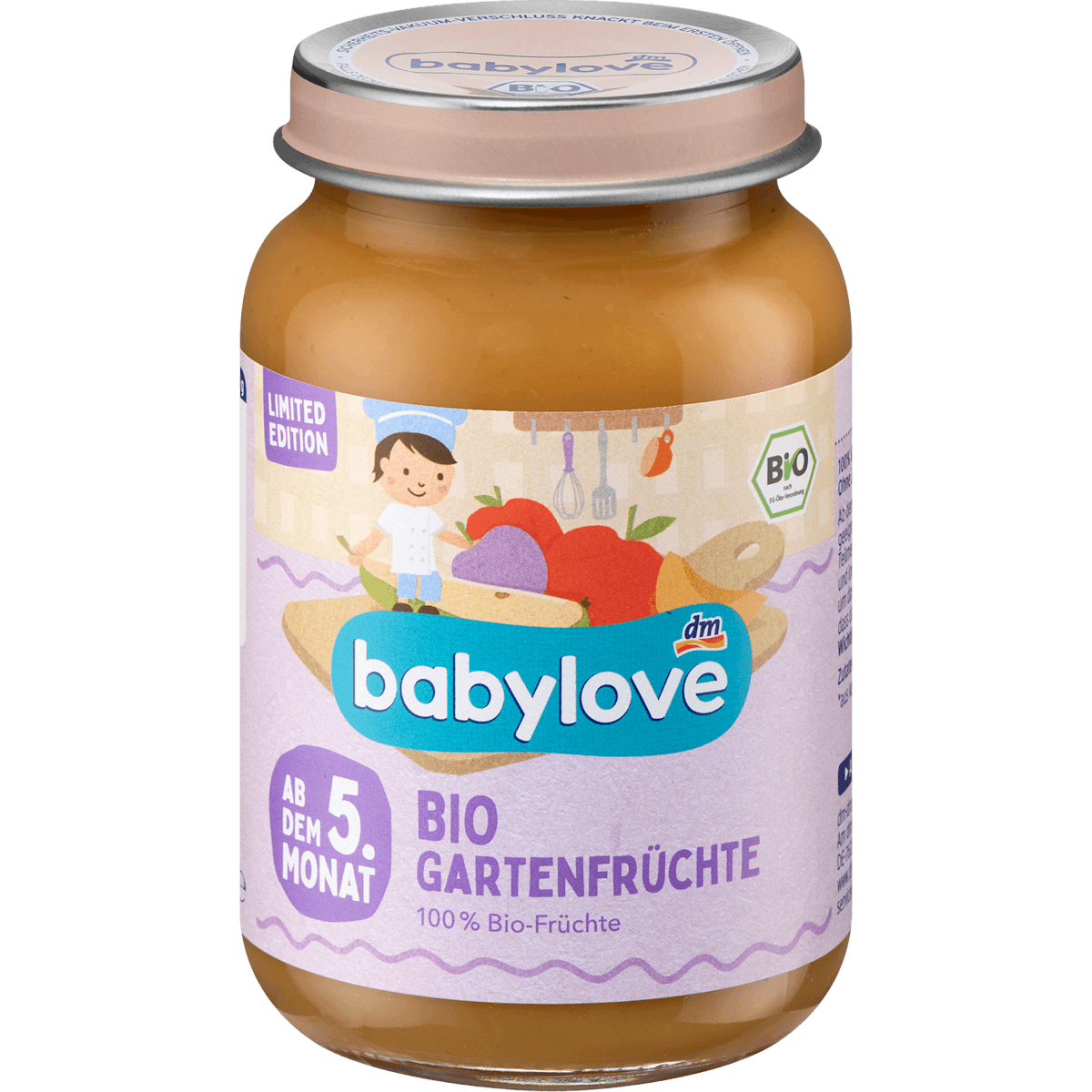 babylove fruits fruits du jardin dès 5 mois, 190 g — produit allemand authentique au Maroc