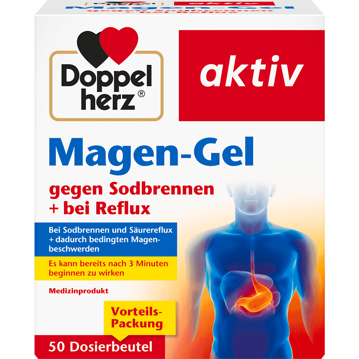 Doppelherz Magen-Gel Dosierbeutel, 50 pièces — produit allemand authentique au Maroc