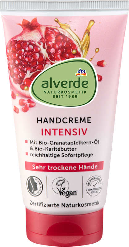 Alverde Crème Mains Grenade & Beurre de Karité (75ml)
