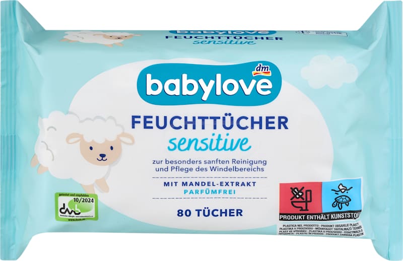 Babylove Lingettes Humides Sensitives (4x80)