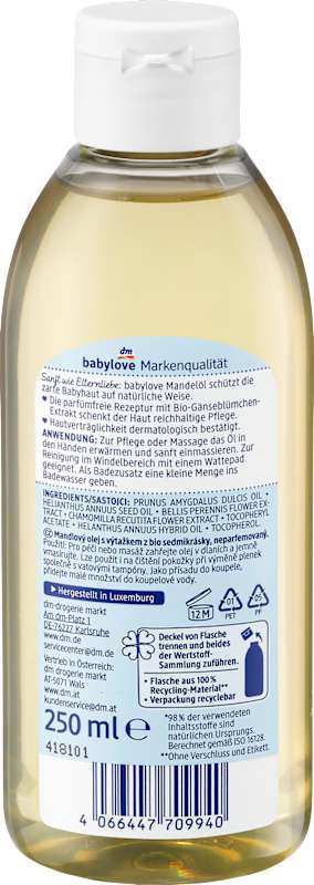 Babylove Huile d'Amande Sensitive (250ml)