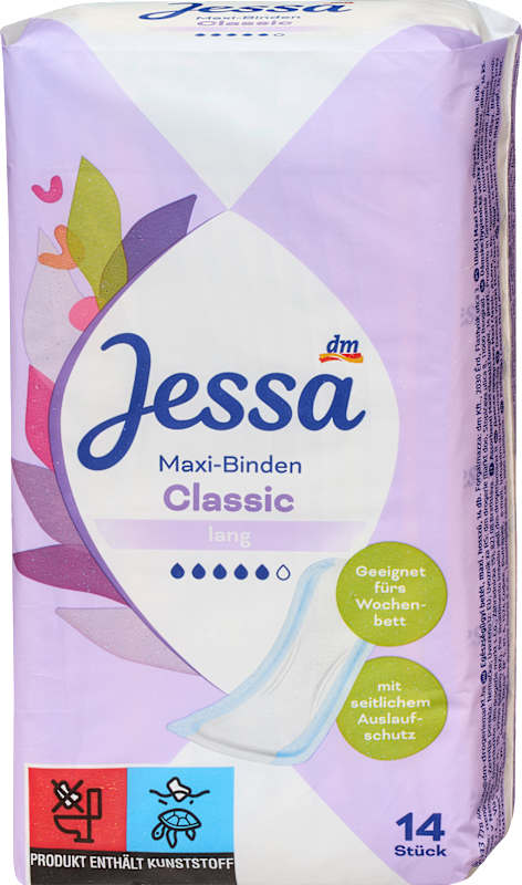 Jessa Serviettes Maxi Classic Long 14 pièces