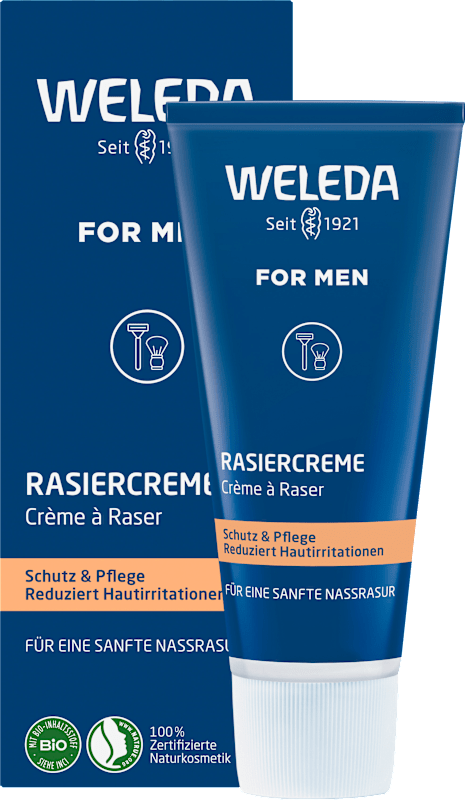 Weleda Rasiercreme, 75 ml — produit allemand authentique au Maroc