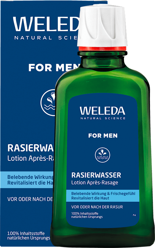 Weleda Rasierwasser, 100 ml — produit allemand authentique au Maroc