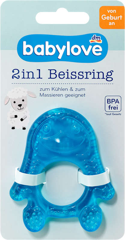 babylove anneau de dentition 2en1 jaune 1 pièce