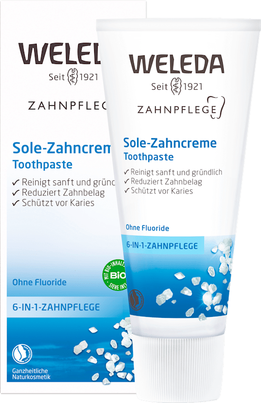 Weleda Dentifrice Sole fluoridfrei, 75 ml — produit allemand authentique au Maroc