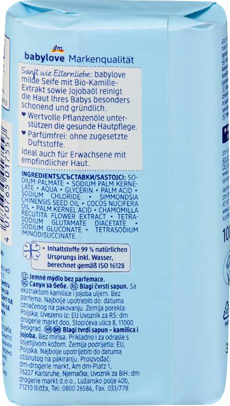 babylove Savon bébé doux sensible 100 g