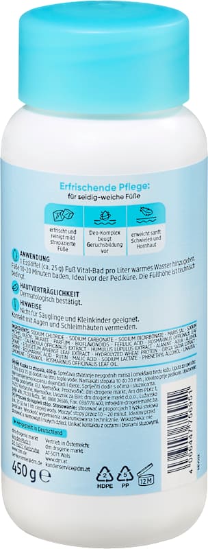 Balea Bain de pieds vitalisant rafraîchissant 450 g