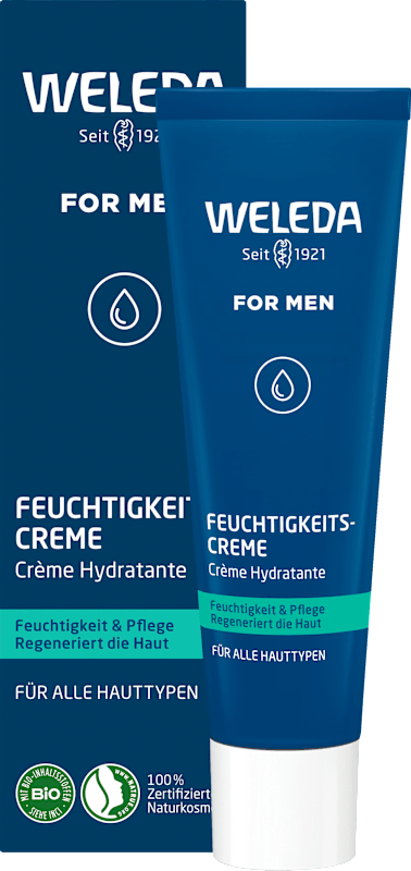 Weleda Crème hydratante for Men, 30 ml — produit allemand authentique au Maroc