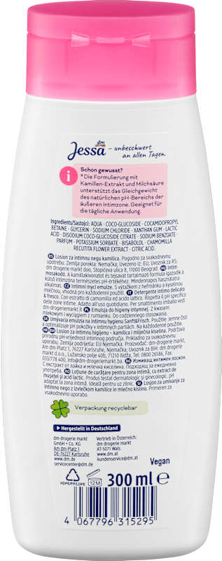 Jessa Soin Intime Lotion Lavante Sanft & Frisch 300 ml
