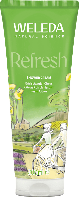 Weleda Crème de douche Refresh Citrus, 200 ml — produit allemand authentique au Maroc