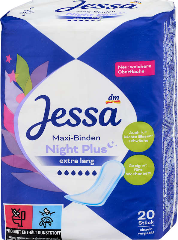 Jessa serviettes maxi Night Plus, 20 pièces